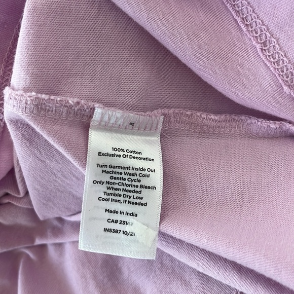 Talbots Cotton Spring Lace Trim Sleeve Top NWT Size Large - Picture 5 of 6